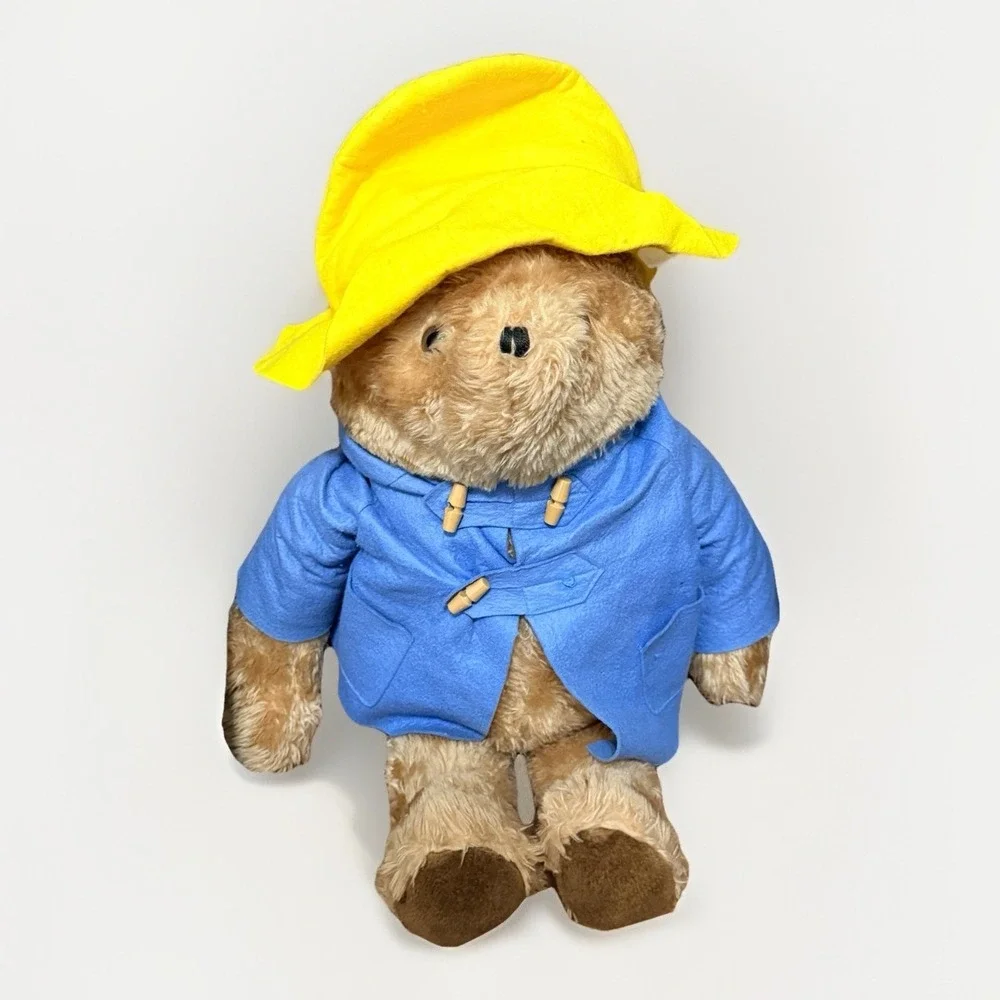 Paddington Bear Plush Blue Coat London Yellow Hat Collectible 26 Inch (approx)